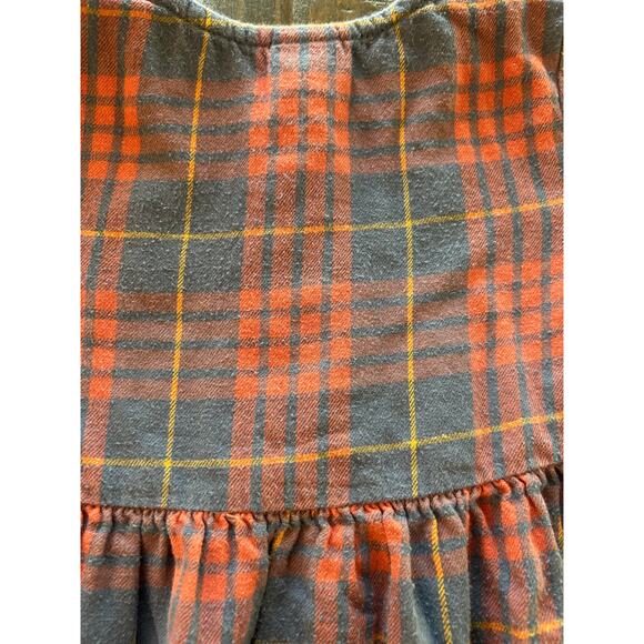 Hanna Andersson Size 100 US 4 Plaid Long Sleeve Dress Button Front Large Pockets - Picture 7 of 9